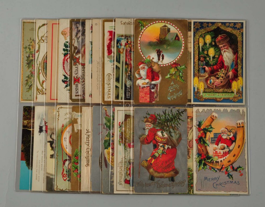 Lot Of 40: Santa Postcards. (1 of 1)