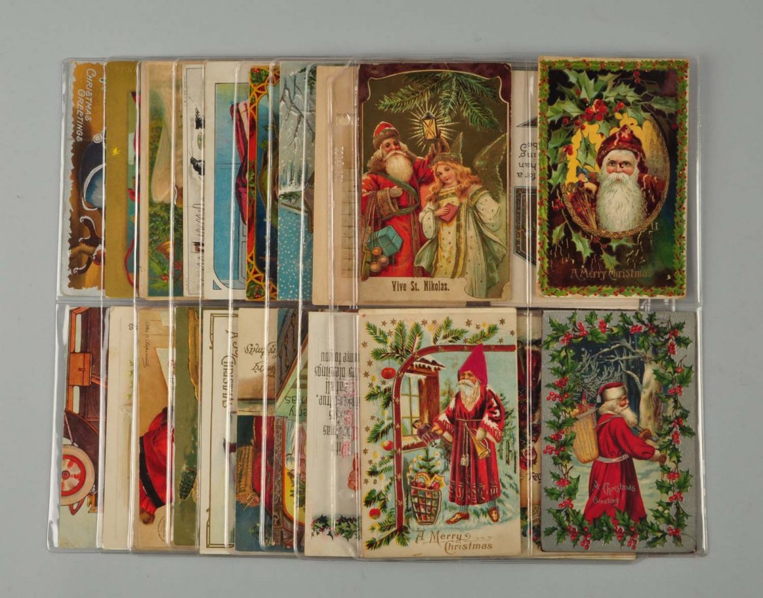 Lot Of 40: Santa Postcards. (1 of 1)