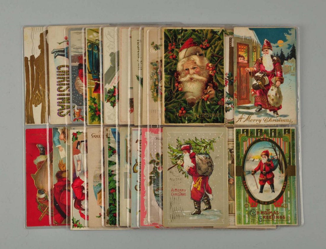Lot Of 40: Santa Postcards. (1 of 1)