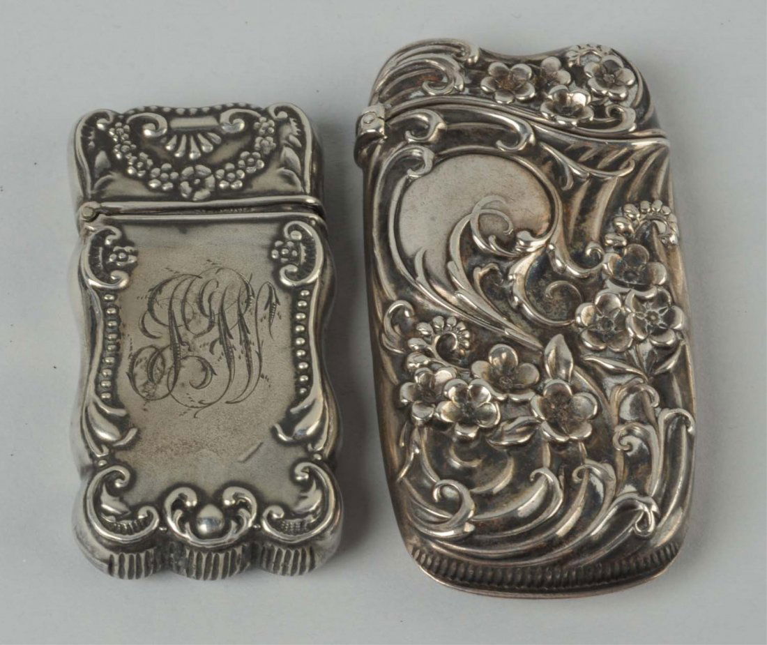 Lot Of 2: Sterling Sliver Match Safes. (1 of 2)