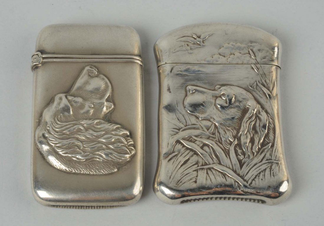 Lot Of 2: Sterling Sliver Match Safes. (1 of 2)
