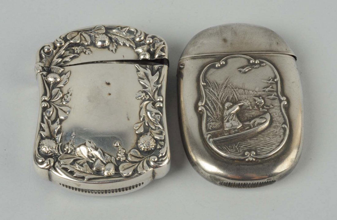 Lot Of 2: Sterling Sliver Match Safes. (1 of 2)