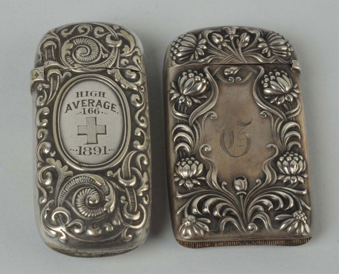 Lot Of 2: Sterling Silver Match Safes. (1 of 2)