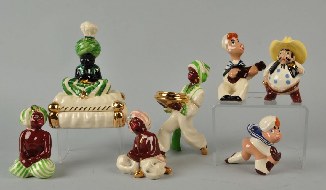 Lot Of 7: Brayton-Laguna Pottery Figures. (1 of 1)