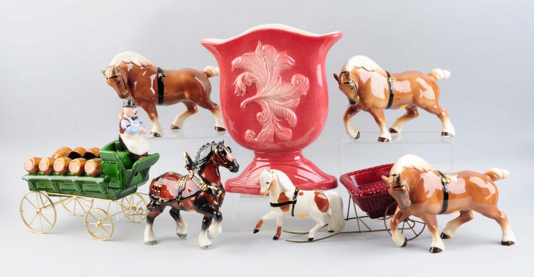 Lot Of 6: Assorted California Pottery Figures. (1 of 1)