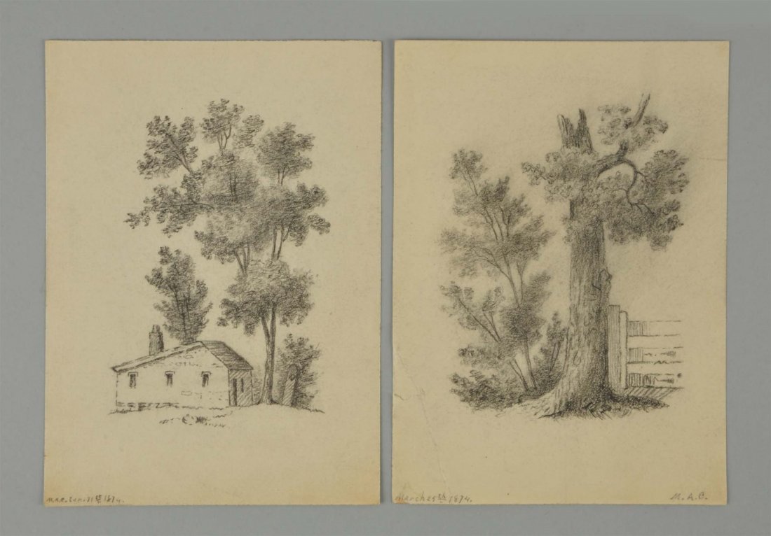 Two Original Pencil Drawings. (1 of 3)