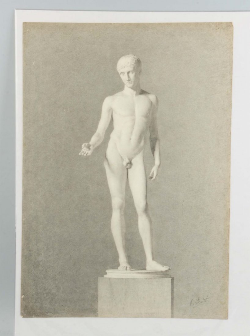 Graphite Drawing of Classical Statue. (1 of 2)