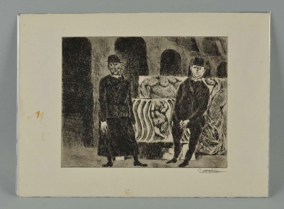 Etching By Fredrico Castellon. (1 of 2)