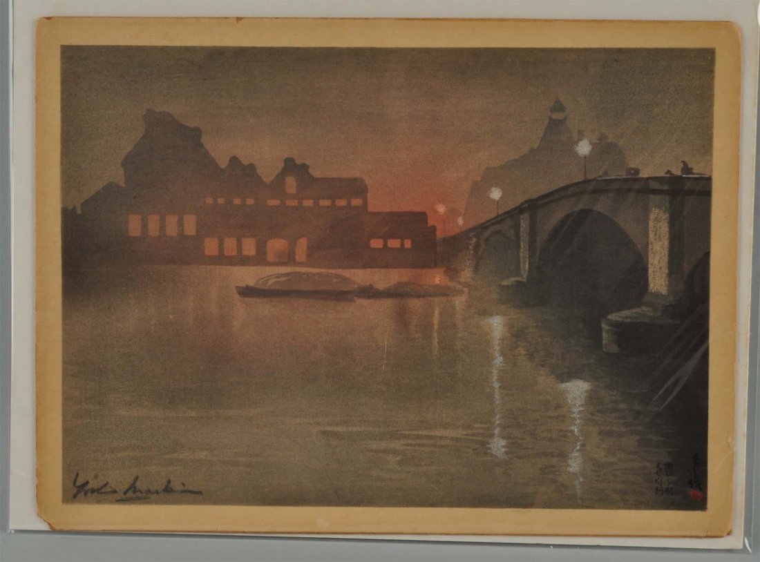 19th Century Japanese Lithograph. (1 of 3)