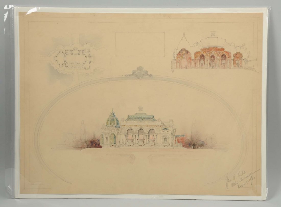 Original Architectural Drawing. (1 of 2)