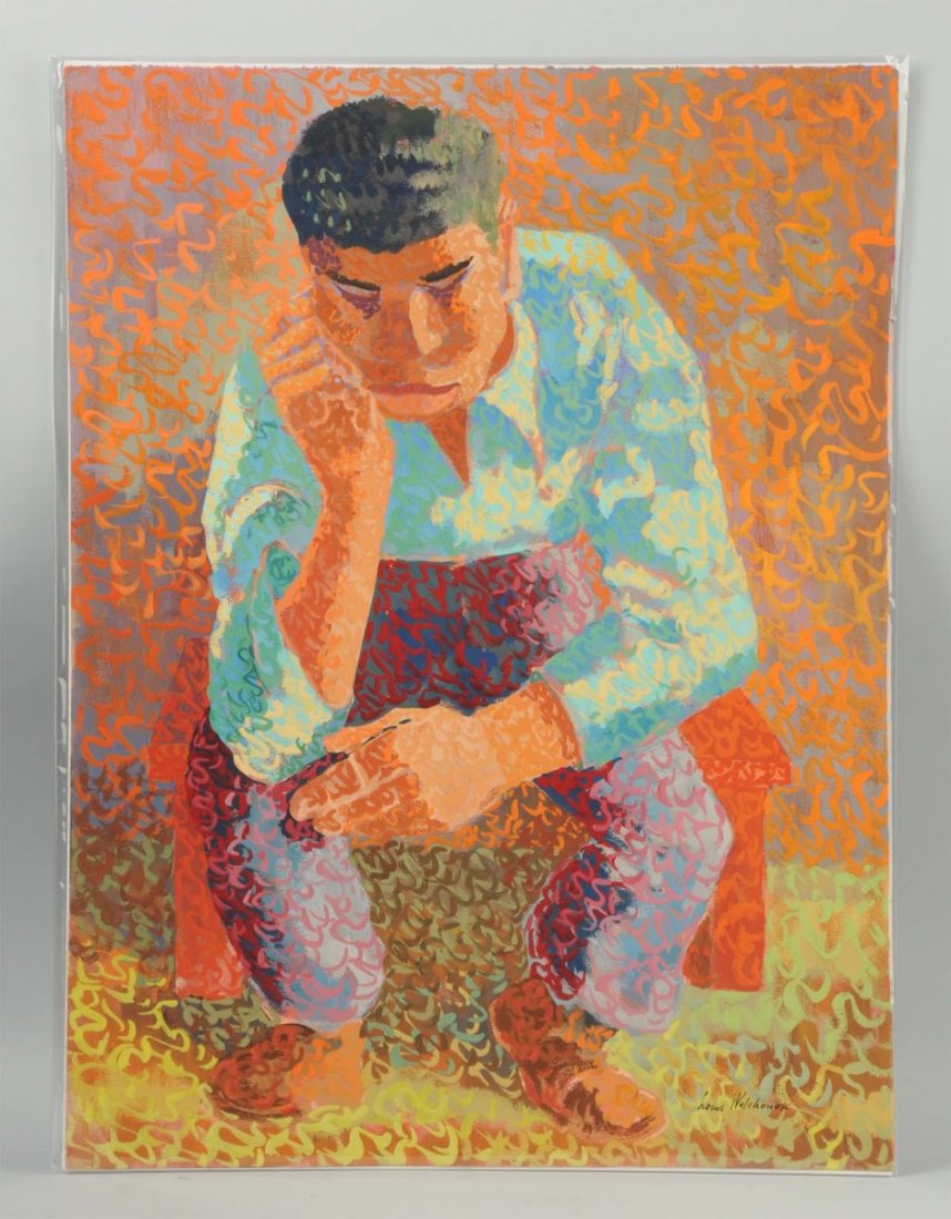 "Seated Man" Louis Wolchonok. (1 of 2)