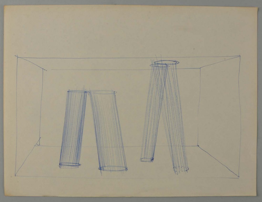 Ballpoint Pen "Sculptural Study" By Harry Bertoia. (1 of 1)