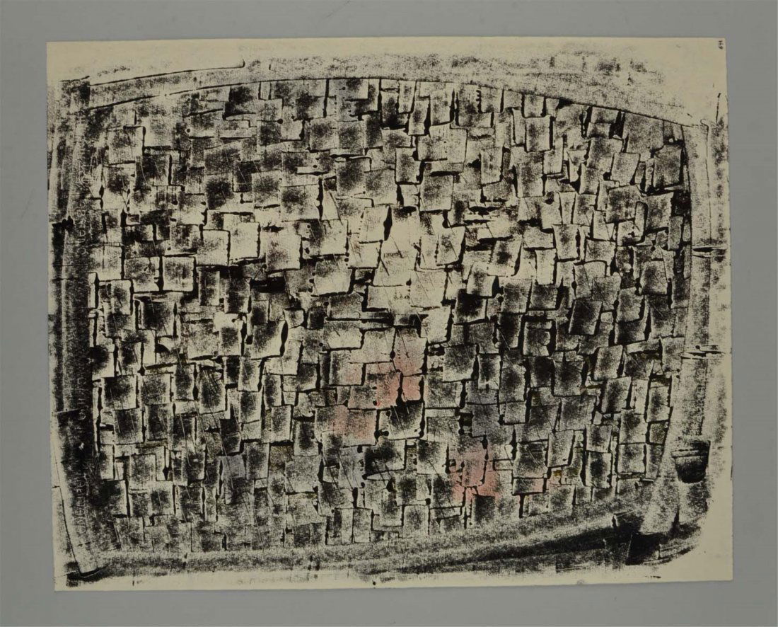 Ink Monoprint By Harry Bertoia. (1 of 3)