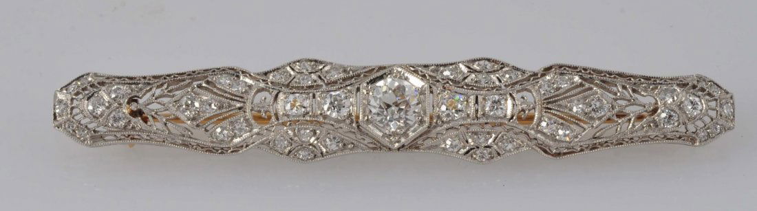 Diamond Bar Pin. (1 of 3)