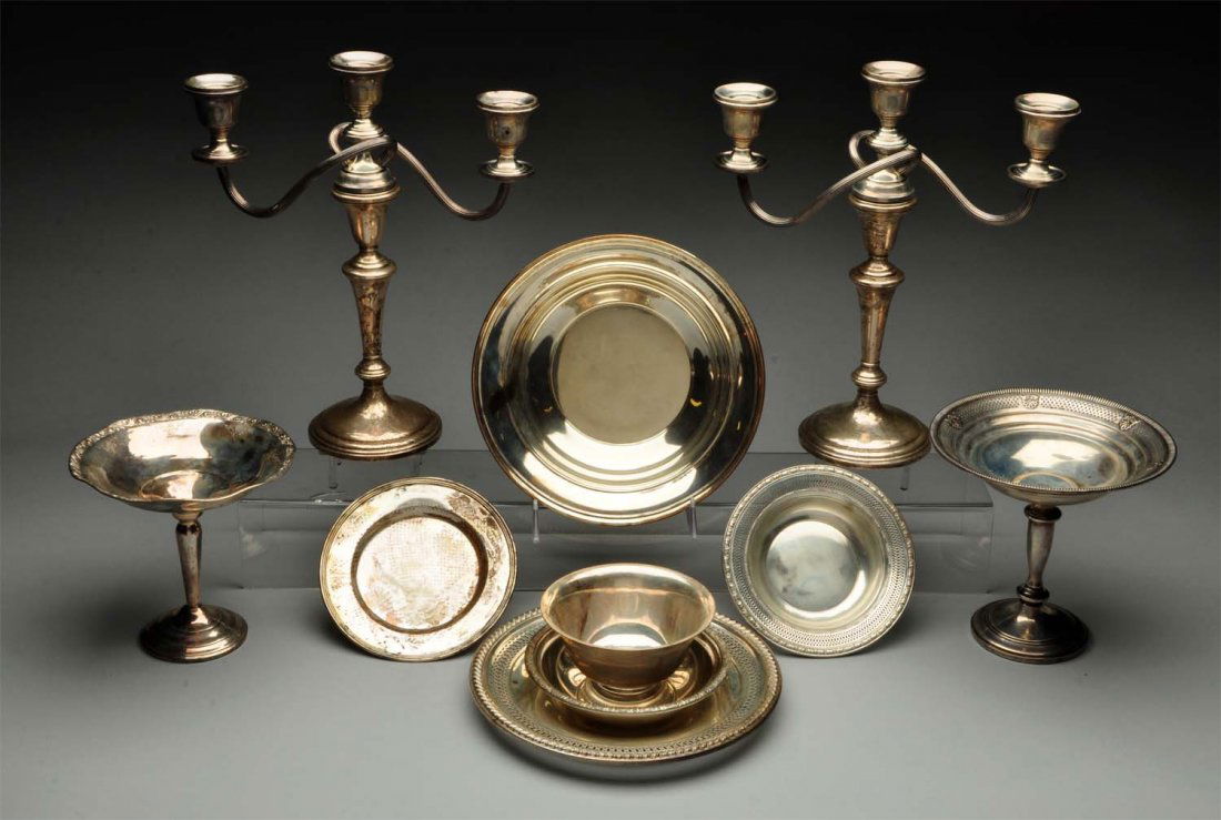 A Group of Sterling Tablewares, (1 of 1)
