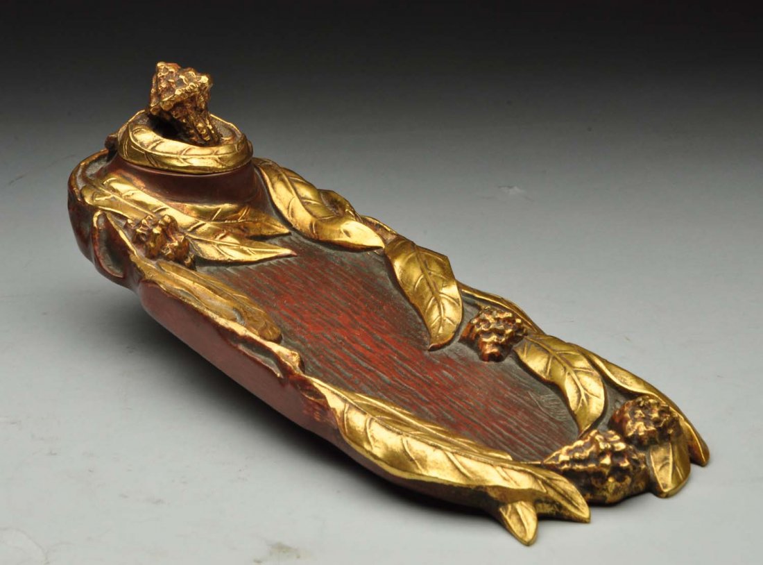 French Bronze Inkstand. (1 of 4)