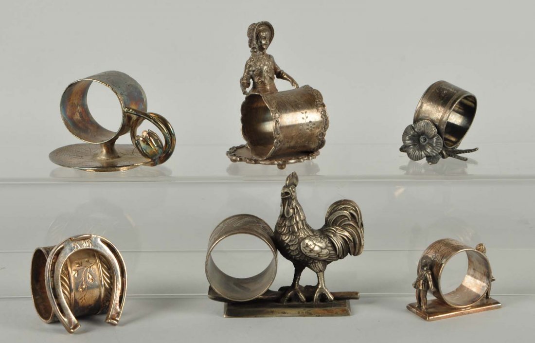 Lot Of 6: Figural Napkin Holders. (1 of 1)