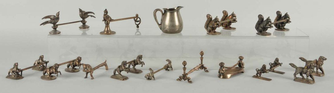 Lot Of 13: Figural Knife Rests & Pitcher. (1 of 1)