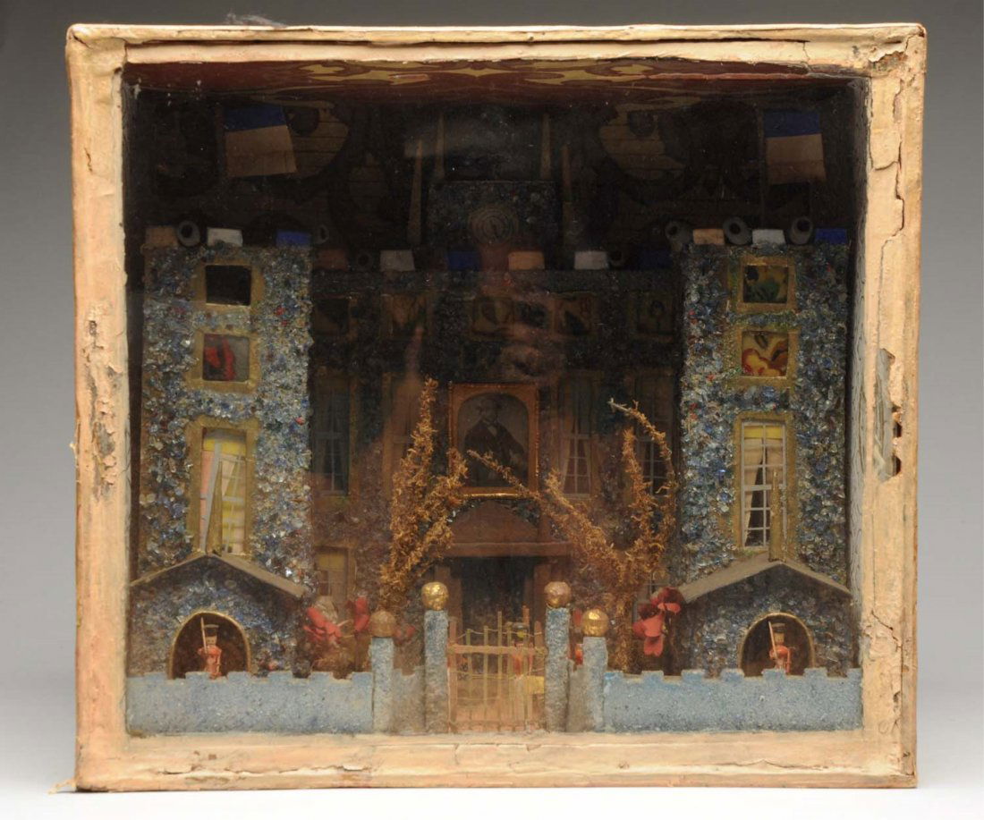Shadow Box Diorama of a Fortress.