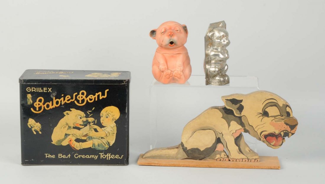 An Interesting Grouping of 4 BONZO Items. (1 of 1)