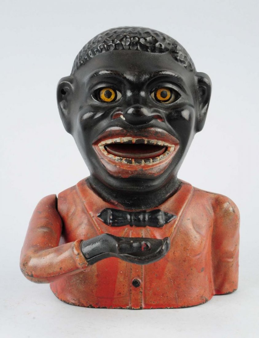 Cast Iron Jolly "N" Mechanical Bank. (1 of 3)