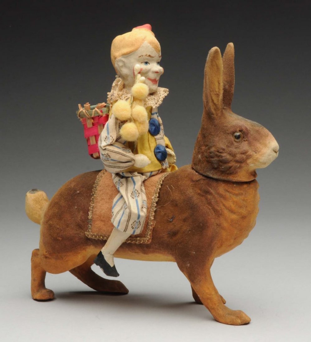 German Rabbit Papier-Mâché Candy Container. (1 of 3)