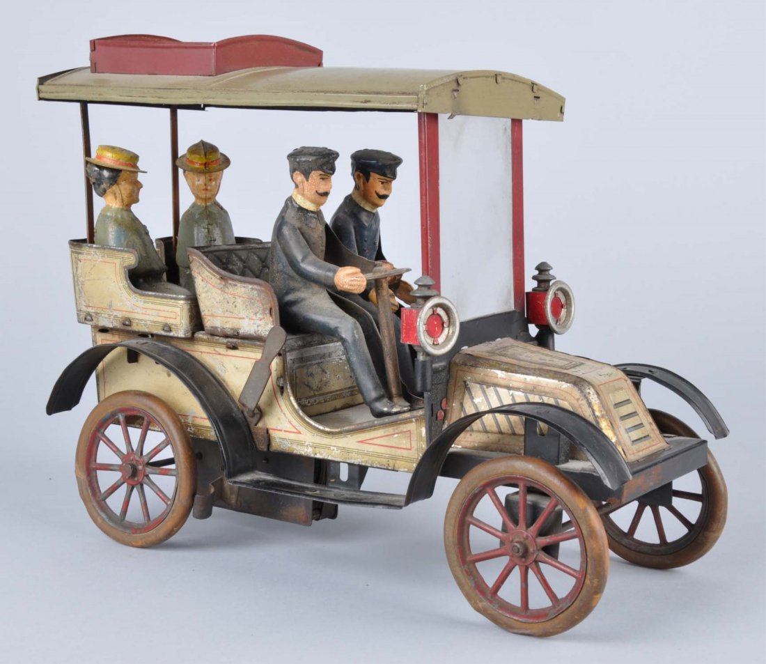 German Tin Litho Clockwork Carette Limousine. (1 of 5)