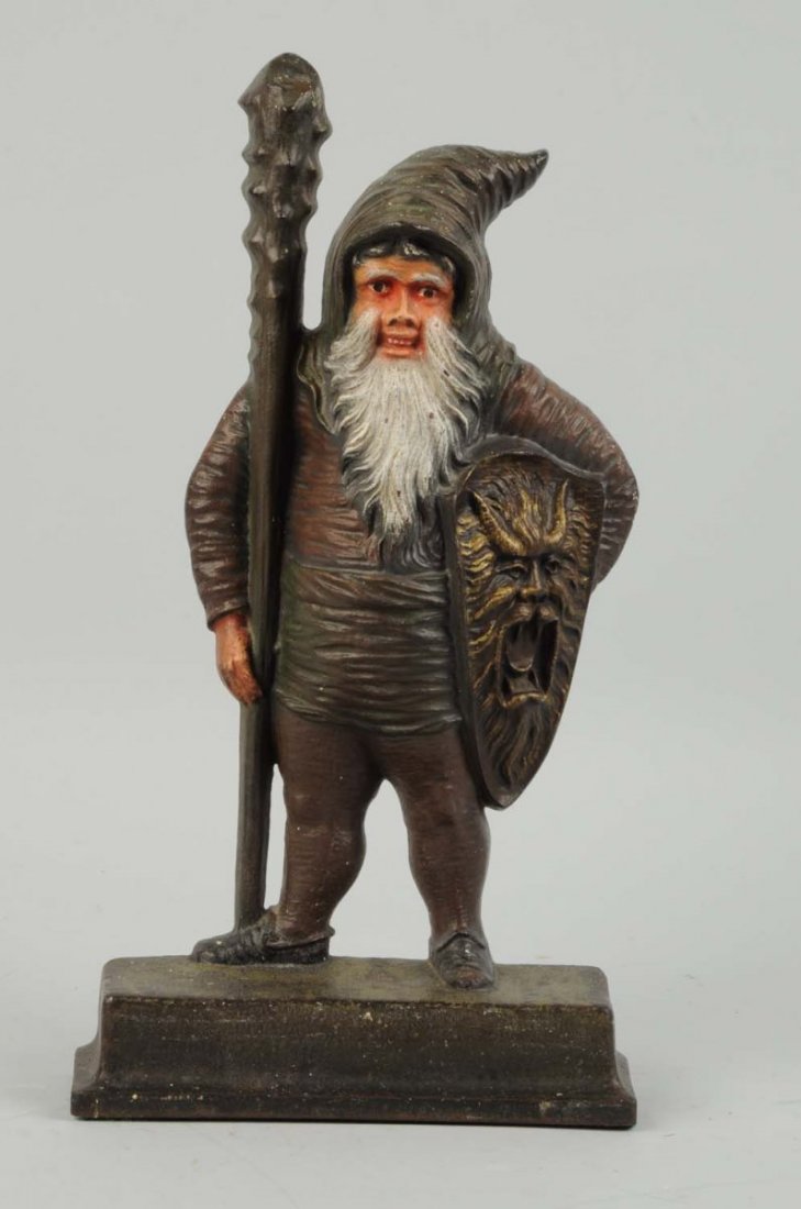 Cast Iron Warrior Doorstop. (1 of 2)