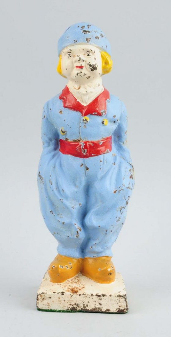 Cast Iron Dutch Boy Doorstop. (1 of 2)