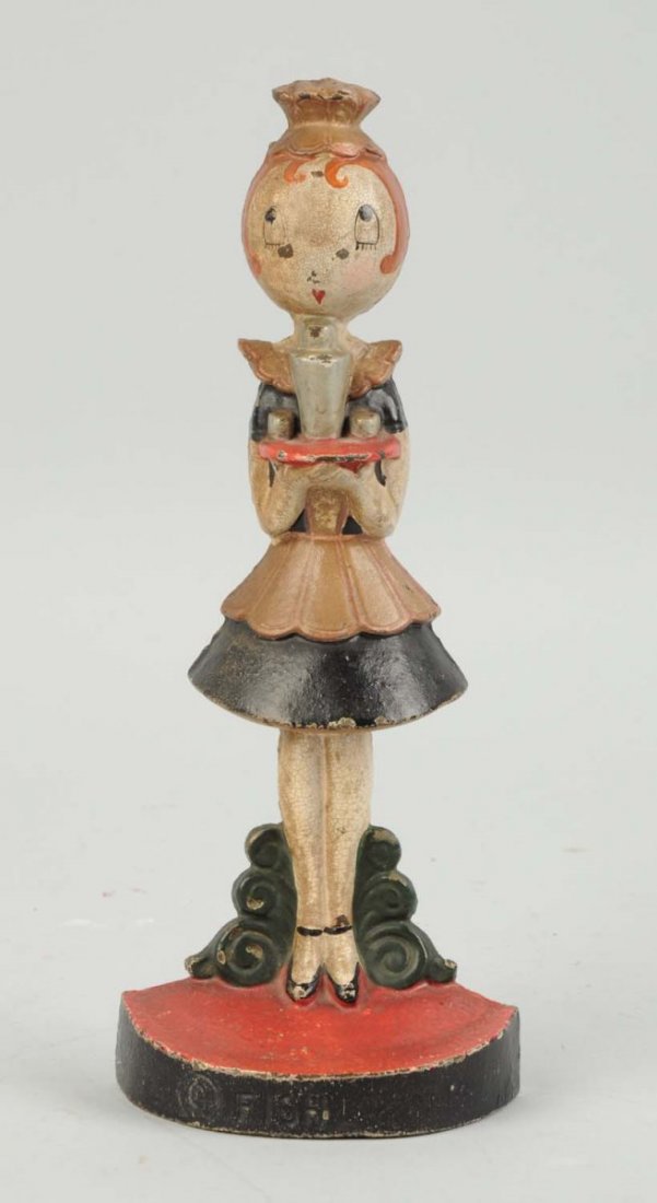 Cast Iron Parlor Maid Doorstop. (1 of 2)