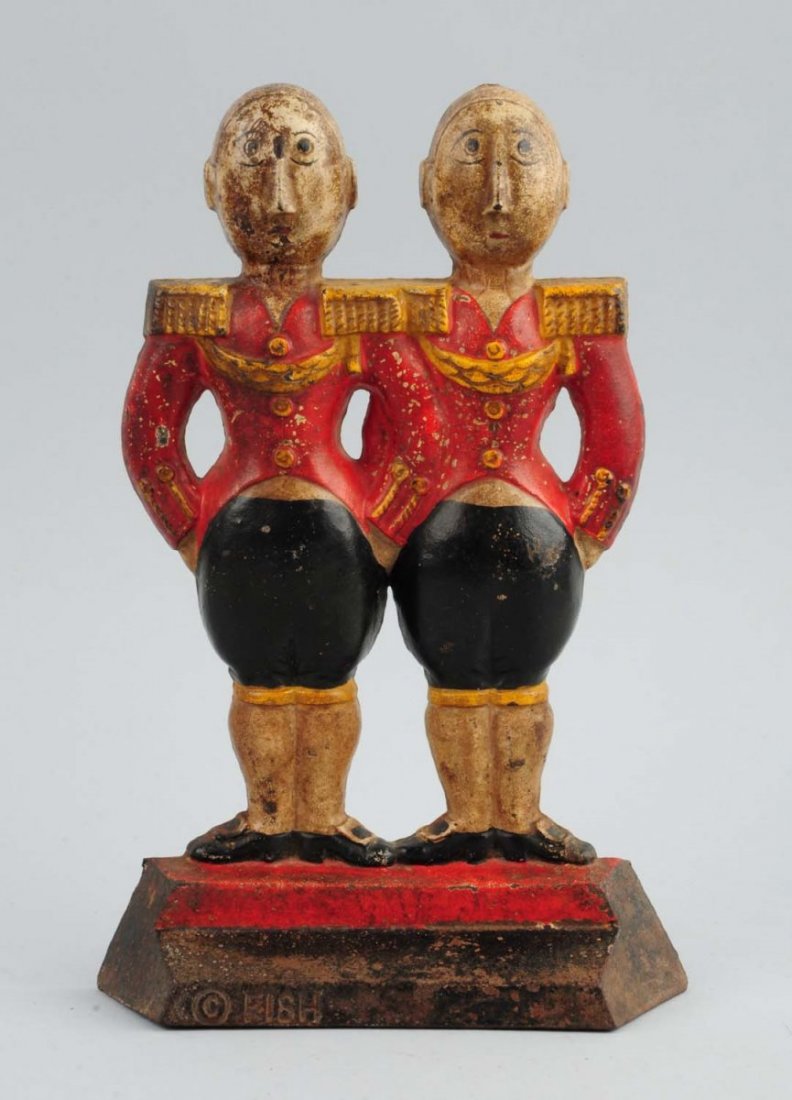 Cast Iron Small Footmen Doorstop. (1 of 3)