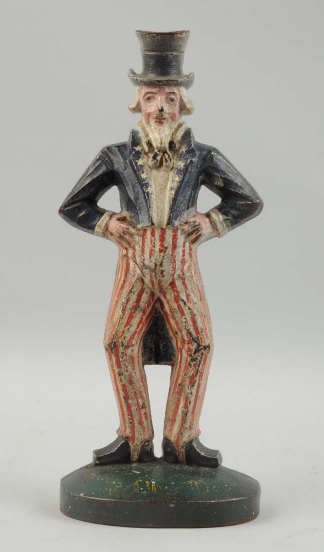 Cast Iron Uncle Sam Doorstop. (1 of 2)