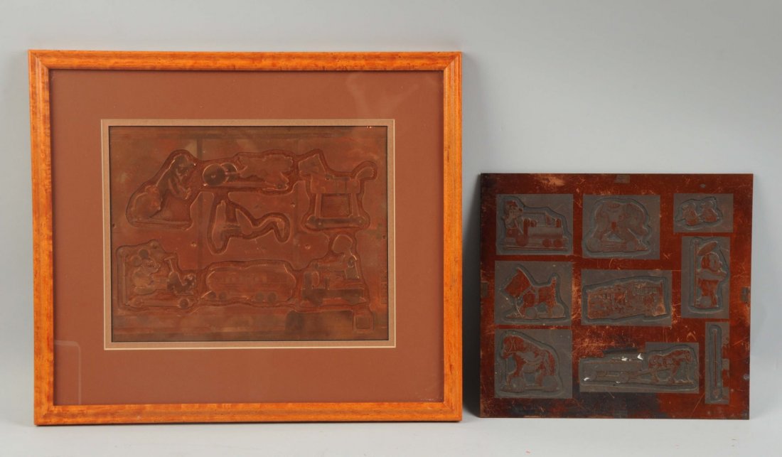 Lot of 2: Very Early Fisher Price Printers Blocks. (1 of 3)