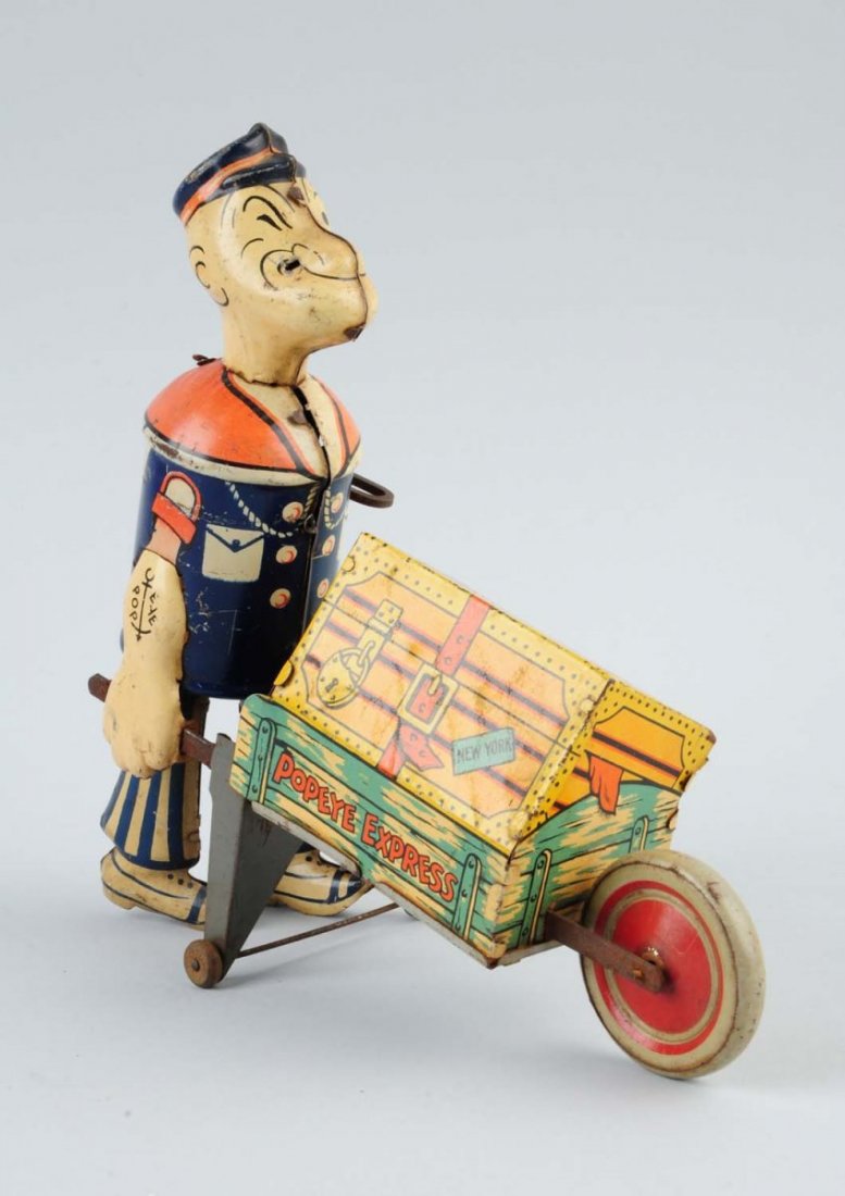 Marx Tin Litho Wind Up Popeye Express Toy. (1 of 2)