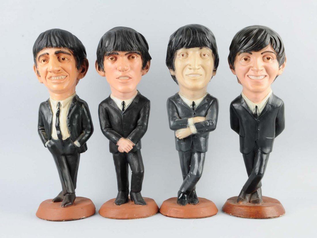 Lot of 4: Beatles Figural Statues. (1 of 1)