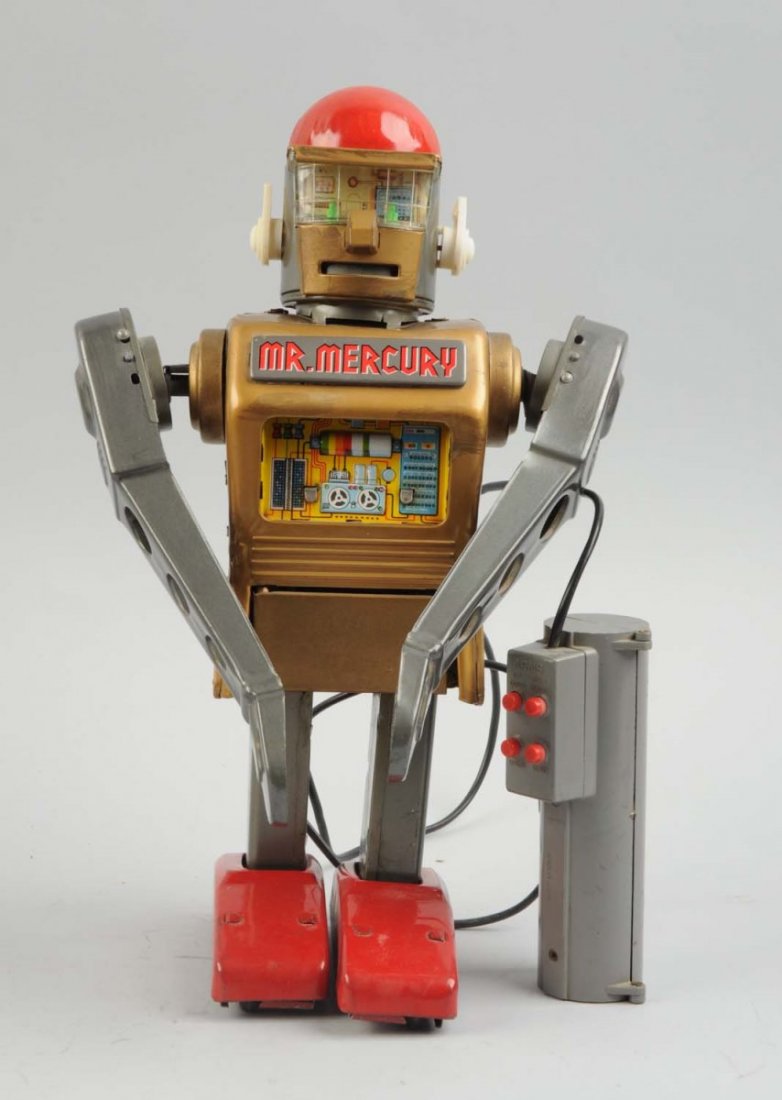 Japanese Battery Operated Mr. Mercury Robot. (1 of 2)
