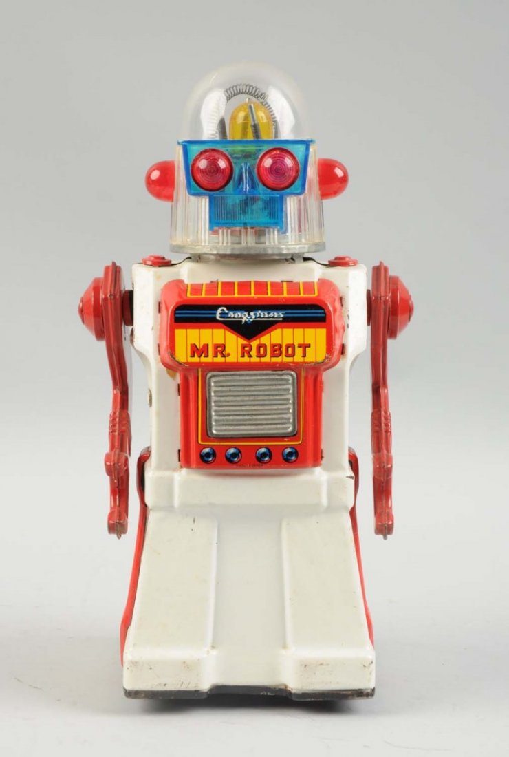 Japanese Tin Litho Batter Op. Cragstan Mr. Robot. (1 of 2)