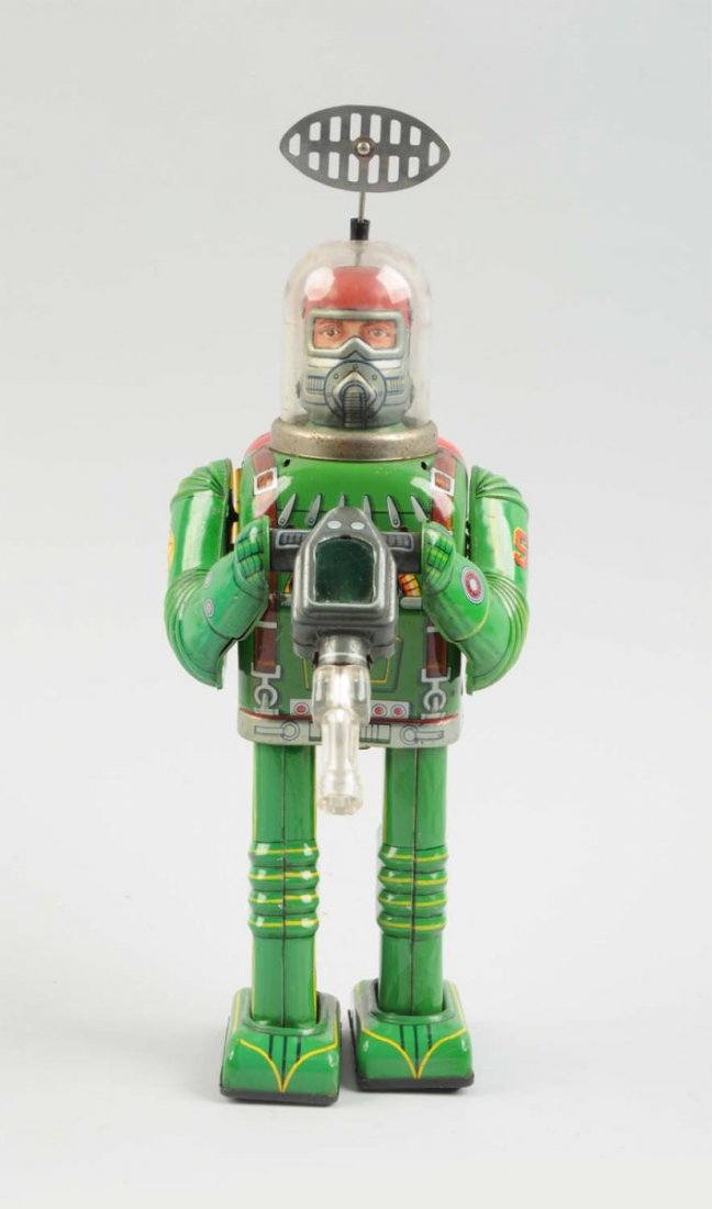 Japanese Tin Litho Battery Op Space Conqueror. (1 of 2)
