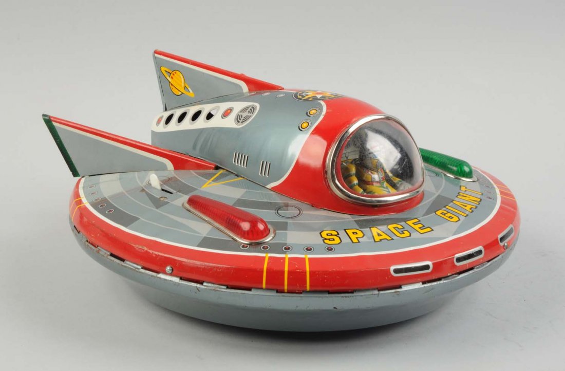Japanese Tin Litho Space Giant Spaceship. (1 of 3)