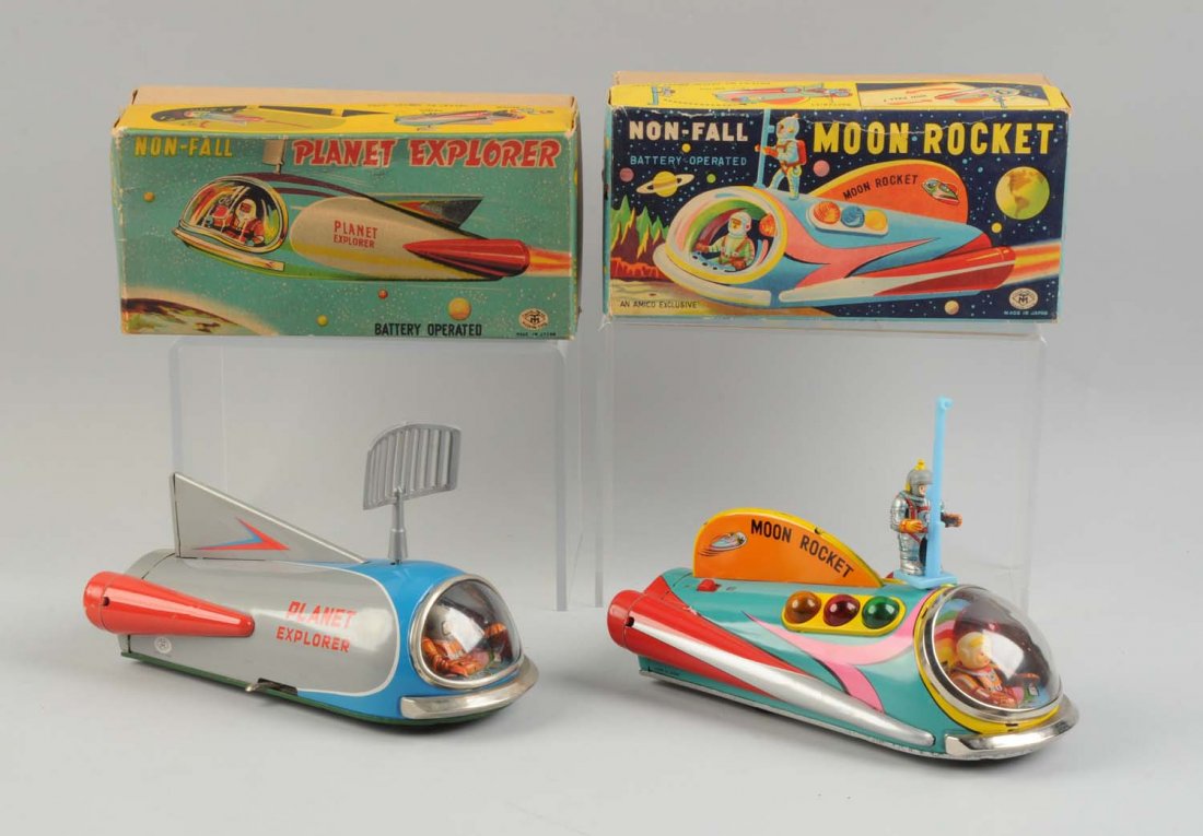 Lot Of 2: Japanese Moon Rocket Toys. (1 of 1)