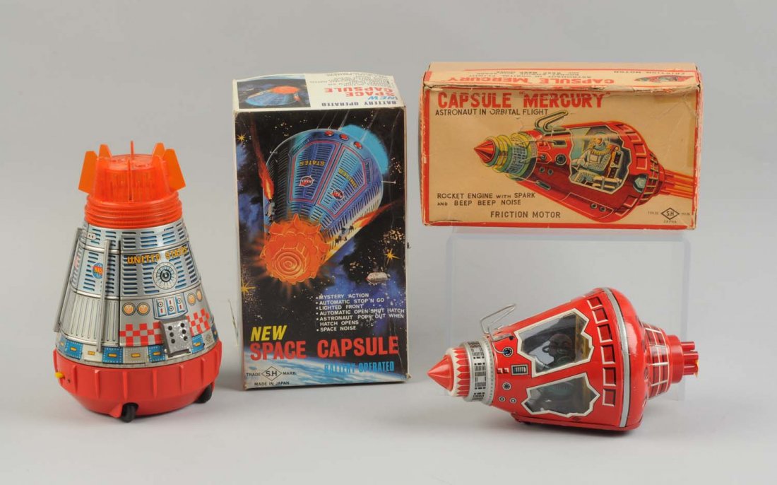 Lot Of 2: Japanese Space Capsules In Boxes (1 of 1)