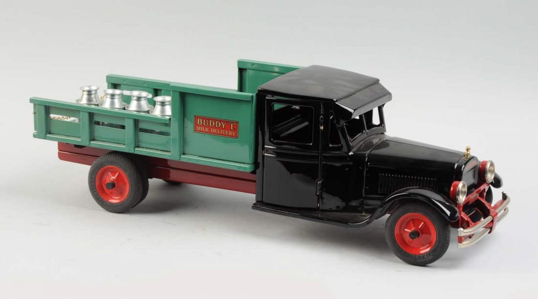 Pressed Steel Buddy L Junior Milk Delivery Truck. (1 of 3)