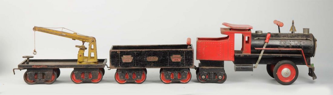 Pressed Steel Keystone Ride-On Locomotive No.6400. (1 of 1)