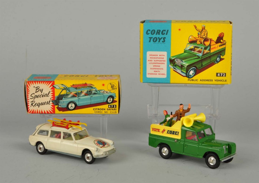 Lot Of 2: Corgi #472 Address Vehicle & #475 Safari (1 of 5)