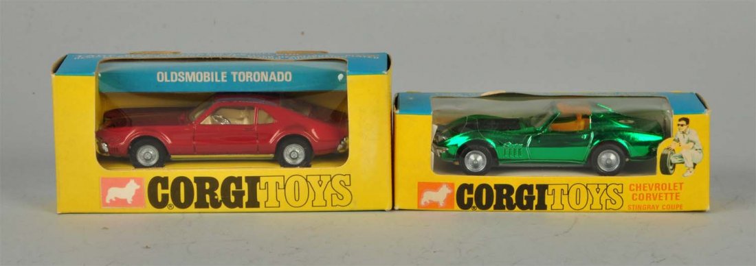Lot Of 2: Corgi #276 Toronado & #300 Corvette. (1 of 4)