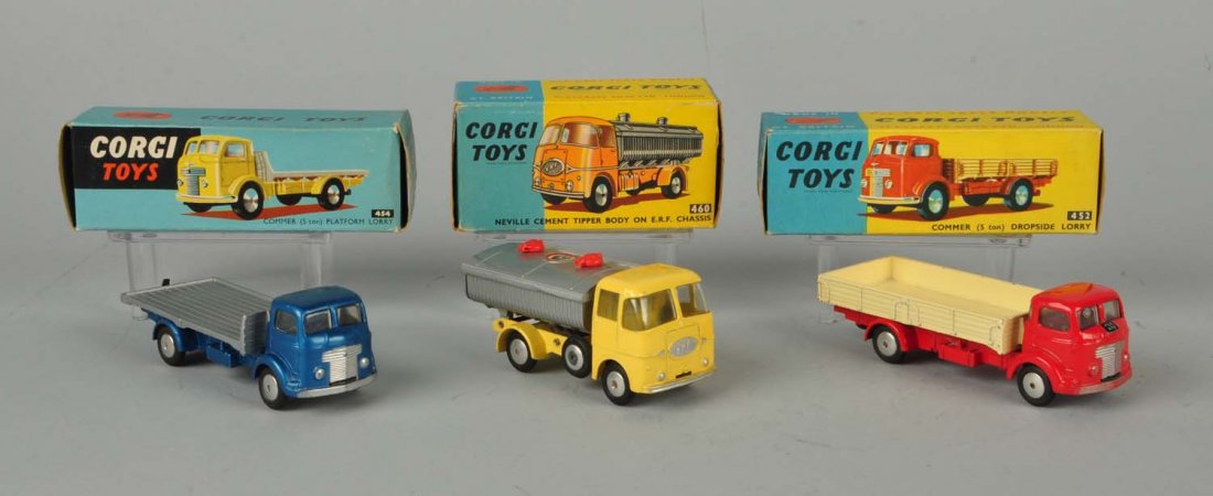 Lot Of 3: Corgi #454 & #452 Lorry & #460 Tipper. (1 of 3)