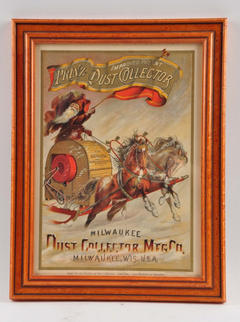 Early Prinz Dust Collector Advertising Sign. (1 of 1)