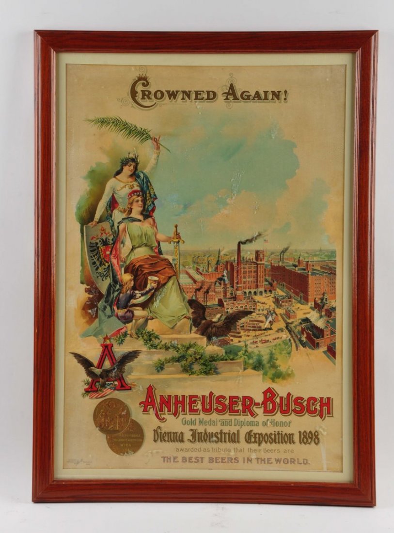 Anheuser Busch Advertising Show Card Poster. (1 of 2)