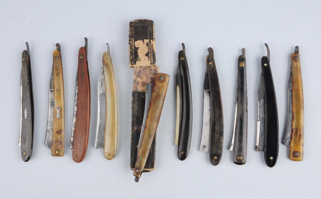 Lot Of 10: Assorted Straight Razors. (1 of 1)