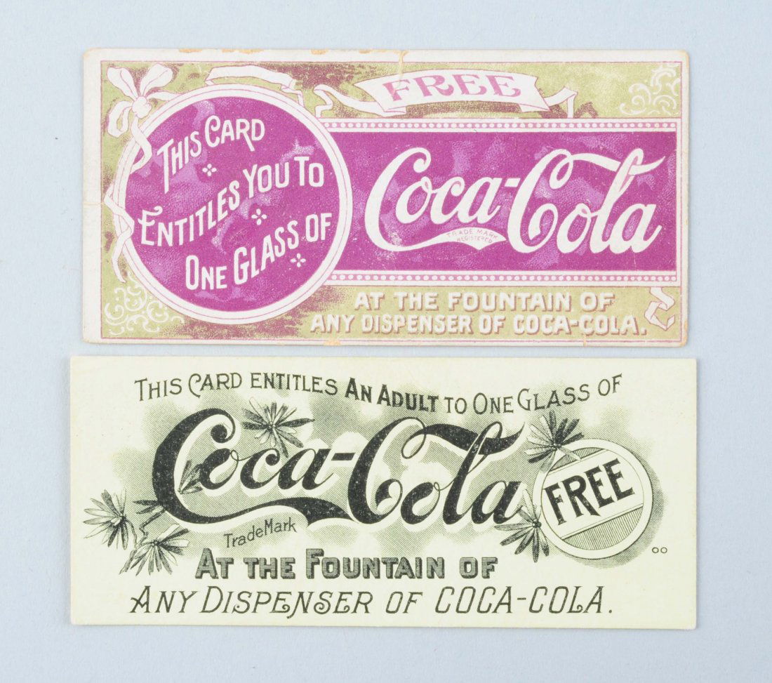 Lot of 2: Early Coca Cola Coupons. (1 of 2)